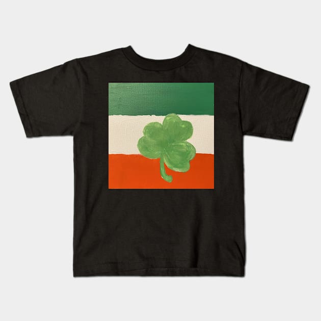 Irish Shamrock Kids T-Shirt by Shaky Ruthie's Art from the Heart